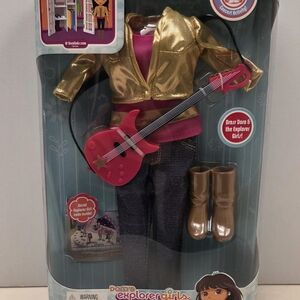 Mattel Dora the Explorer Gold and Pink Doll Set